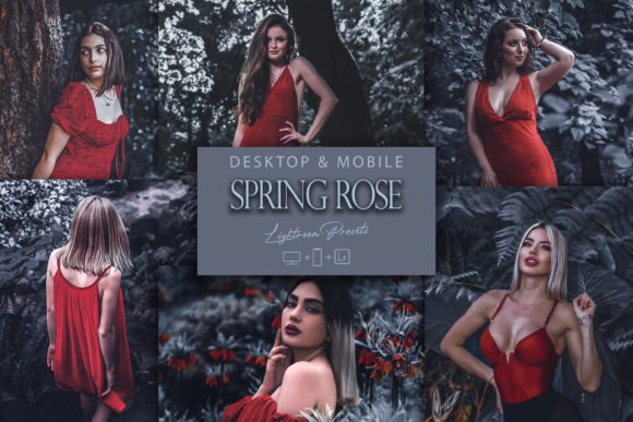 Download 12 Spring Rose Lightroom Presets, Green - Premium Resources