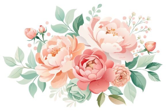 Download Elegant Peony Watercolor Illustration - Premium Bundle