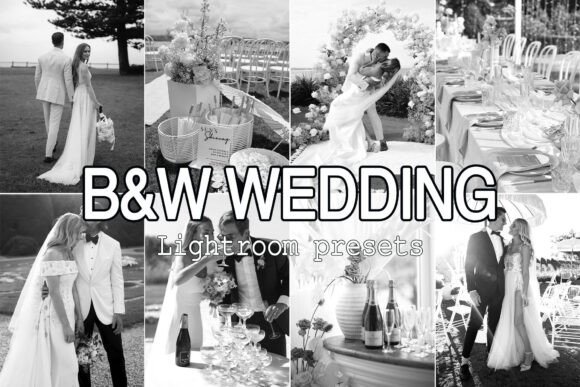 Download 18 Black White Wedding Lightroom Presets - Wedding lightroom preset Collection